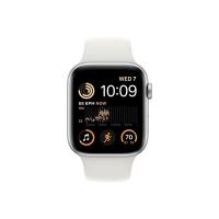 Apple Watch SE2 Cellular (44mm) ezüst alumínium tok, fehér sportszíjas okosóra