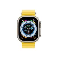 Apple Watch Ultra Cellular (49mm) ezüst titánium tok, sárga óceán szíjas okosóra