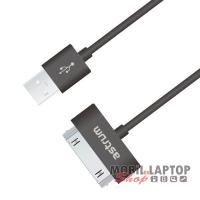 Astrum Apple iPhone 4 / 4S USB adatkábel fekete MFI engedéllyel CB-U2AT30P