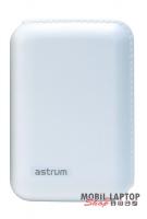 Astrum külső akkumulátor 7800mAh 1A-rel tölthető és 1,5A-rel töltő fehér színben PB78M2A WH