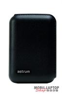 Astrum külső akkumulátor 7800mAh 1A-rel tölthető és 1,5A-rel töltő fekete színben PB78M2A BK