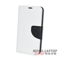 Flippes tok Samsung G900 / I9600 Galaxy S5 fehér-fekete oldalra nyíló