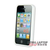 Szilikon tok Apple iPhone 4 / 4S fehér