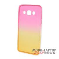 Szilikon tok Samsung J510 Galaxy J5 (2016) ultravékony rózsaszín-arany átlátszó
