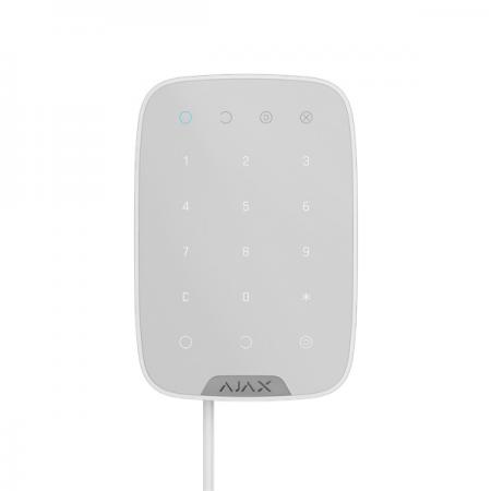 Ajax Keypad Fibra WH fehér vezetékes érintésvezérelt kezelőegység
