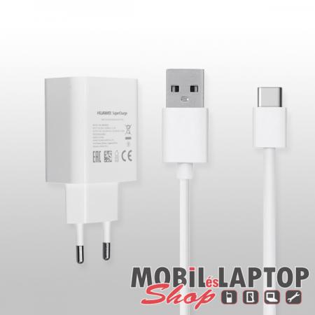Hálózati töltő Huawei USB Type-C ( 2A or 5A ) fehér ( HW-050450E00 + HL-1289 ) gyorstöltés támogatás