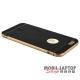 Kemény hátlap Apple iPhone 6 / 6S fekete hátlap rózsaarany keret Fusion-pro BASEUS