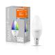 Ledvance Smart+ Wifi vezérlésű 5W RGBW E14 dimmelhető gyertya LED fényforrás